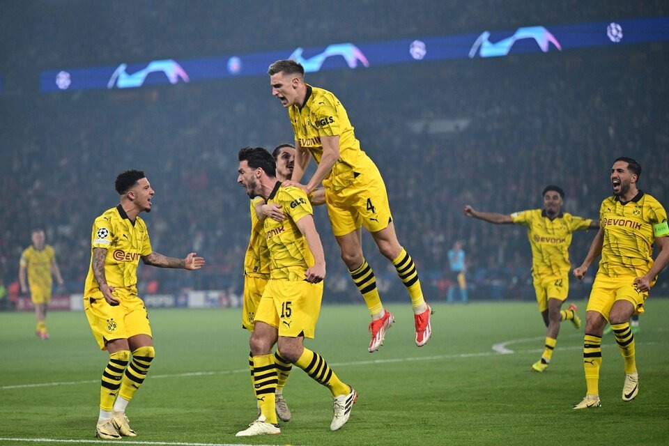 Dortmund vence 1-0 al PSG y llega a la final de la Champions