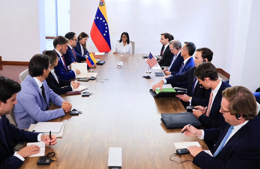 Presidenta Delcy Rodríguez dirige encuentro con delegación de alto nivel proveniente de EEUU
