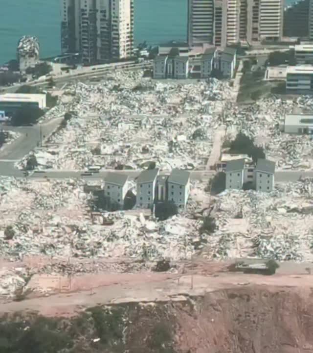 Imágenes aéreas muestran zonas costeras afectadas tras terremotos de junio