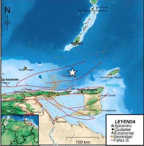 Registran sismo de magnitud 3,7 al norte del estado Sucre