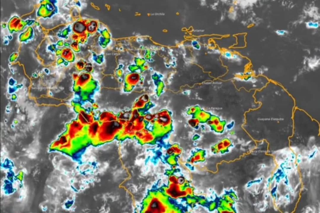 INAMEH pronostica lluvias y actividad eléctrica en gran parte del territorio nacional